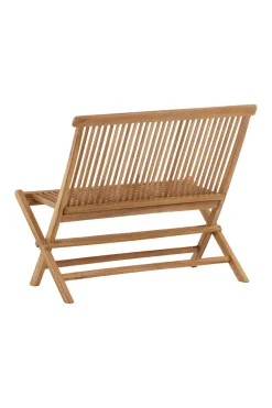 Venture Home Gartenlounge-Bank »Ghana, robuste Holzbank für hohen Sitzkomfort« Sitzbank minimalistisch, Teakoptik, komfortabel