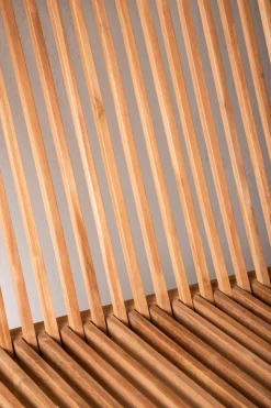 Venture Home Gartenlounge-Bank »Ghana, robuste Holzbank für hohen Sitzkomfort« Sitzbank minimalistisch, Teakoptik, komfortabel