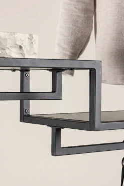 Venture Home Kleiderständer »Staal, Garderobenständer in Schwarz-Stahl, Kleiderstange, Höhe 188 cm« Garderobe, Pulverbeschichtung, Ablagen, anspruchsvoll, modern