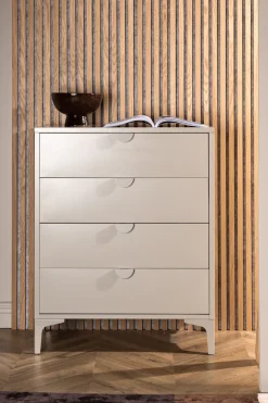 Venture Home Schubkastenkommode »Piring, hohe Kommode aus Stahl, 4 Schubladen, Höhe 98 cm« Schubladenkommode, Pulverbeschichtung, hoch, anspruchsvoll, modern
