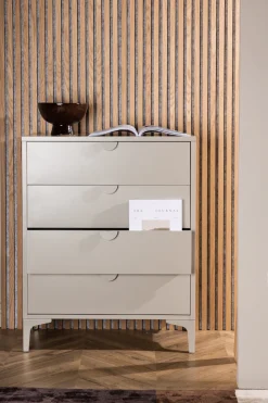 Venture Home Schubkastenkommode »Piring, hohe Kommode aus Stahl, 4 Schubladen, Höhe 98 cm« Schubladenkommode, Pulverbeschichtung, hoch, anspruchsvoll, modern