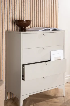 Venture Home Schubkastenkommode »Piring, hohe Kommode aus Stahl, 4 Schubladen, Höhe 98 cm« Schubladenkommode, Pulverbeschichtung, hoch, anspruchsvoll, modern