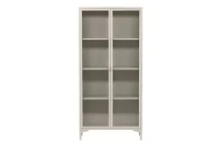 Venture Home Vitrine »Piring, hoher Stauraumschrank, 2 Türen, Höhe 190 cm« Hochschrank, Pulverbeschichtung, Glastüren, hoch, anspruchsvoll