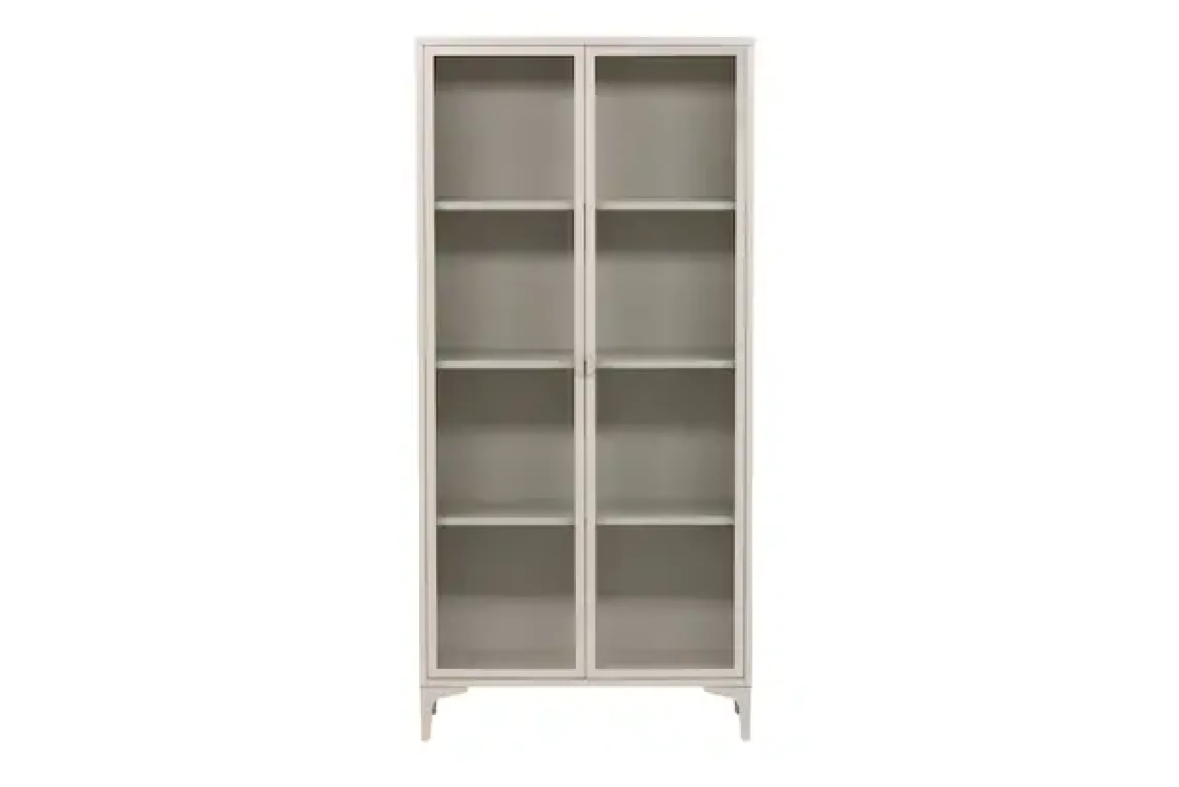 Venture Home Vitrine »Piring, hoher Stauraumschrank, 2 Türen, Höhe 190 cm« Hochschrank, Pulverbeschichtung, Glastüren, hoch, anspruchsvoll