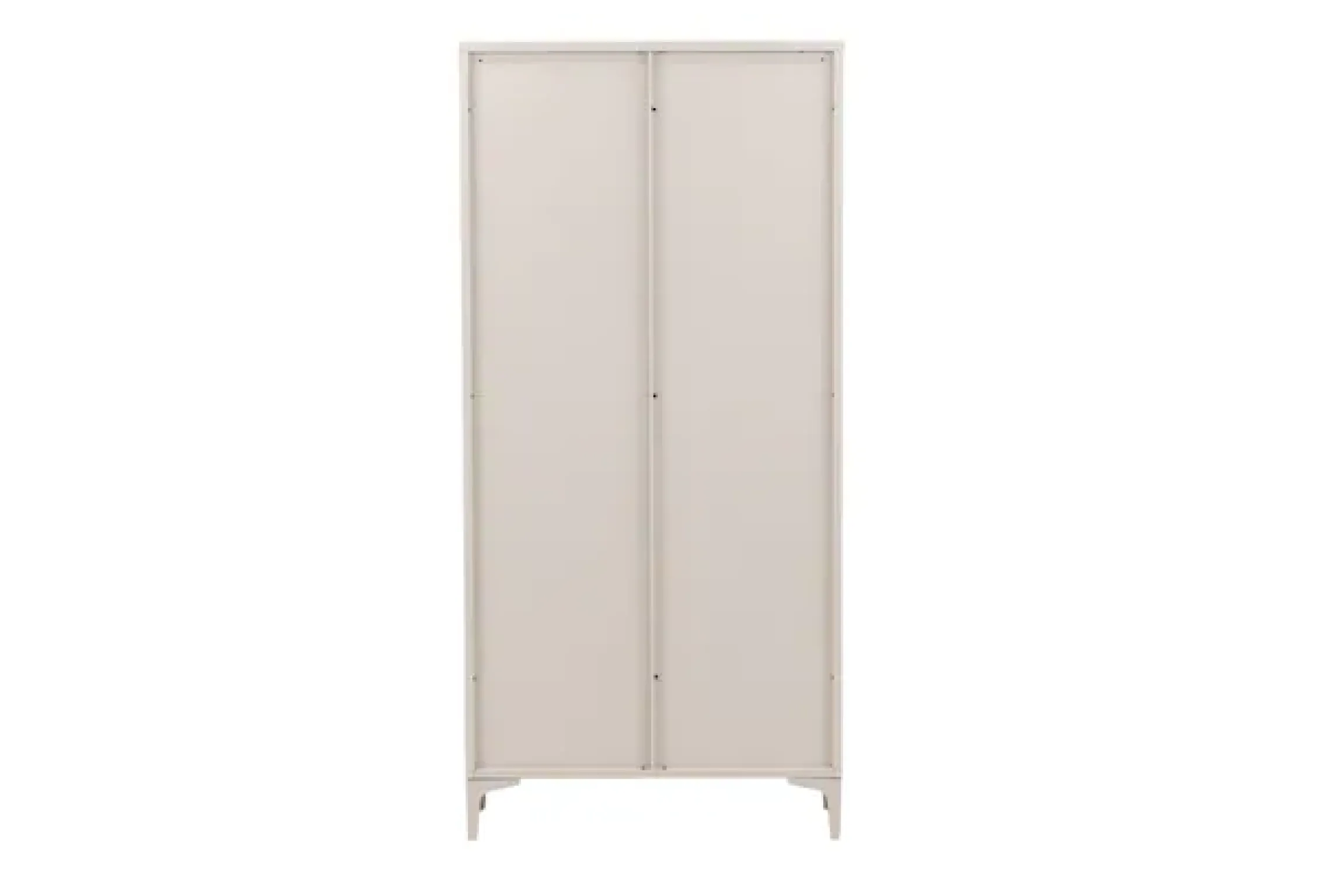 Venture Home Vitrine »Piring, hoher Stauraumschrank, 2 Türen, Höhe 190 cm« Hochschrank, Pulverbeschichtung, Glastüren, hoch, anspruchsvoll