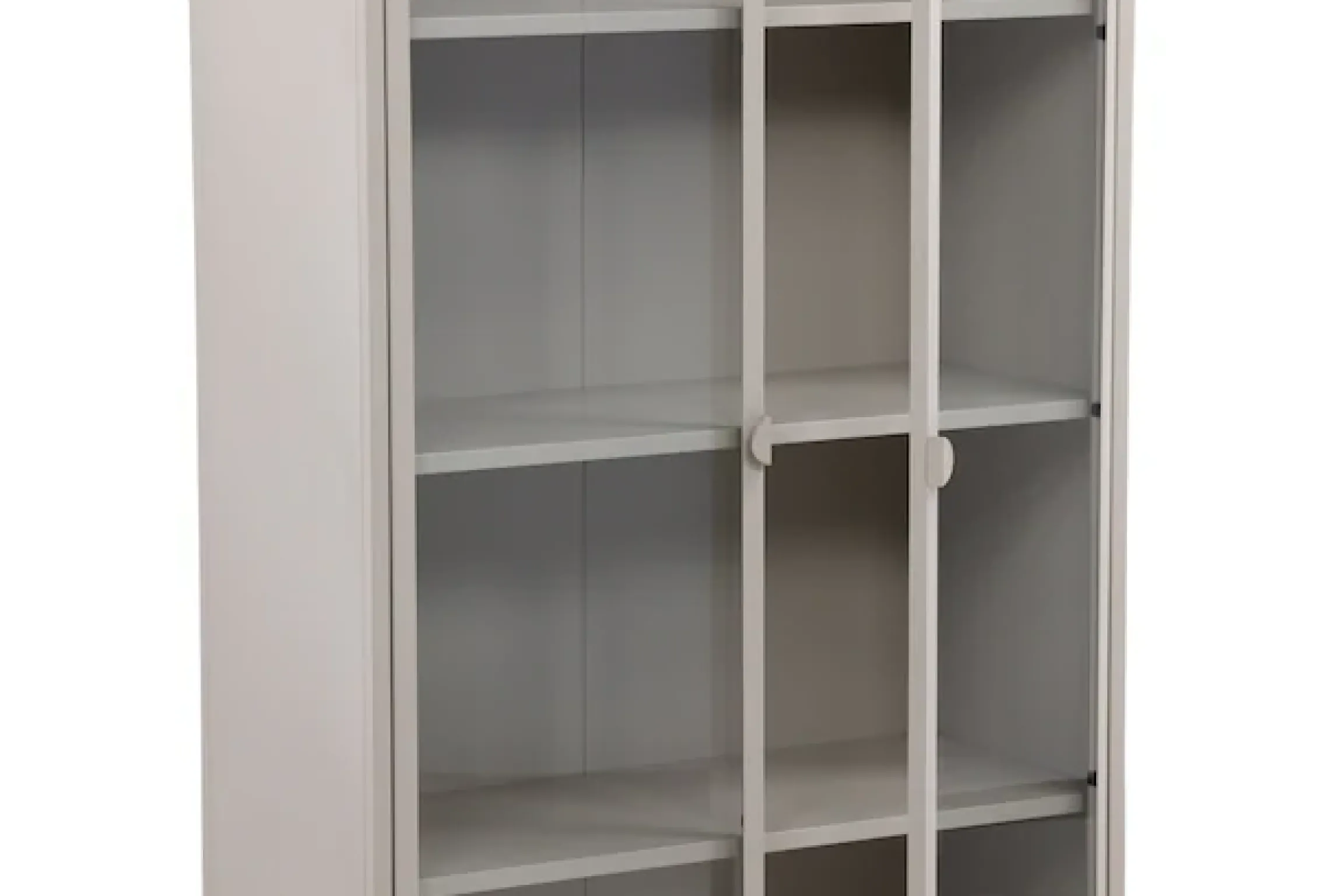 Venture Home Vitrine »Piring, hoher Stauraumschrank, 2 Türen, Höhe 190 cm« Hochschrank, Pulverbeschichtung, Glastüren, hoch, anspruchsvoll