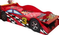 Vipack Autobett »Racer, inkl. Stauraum vorne, mit Lattenrost, MDF lackiert« B/H/T ca. 175x48x78cm, seitliche Räder sind geststehend,ein Highlight im Kinderzimmer