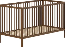 Vipack Babybett »DINO, ideal für Ihr Kinderzimmer, Made in Europe, Buche massiv« 70/140cm, 3-fach höhenverstellbar, umbaubar, Buche Nussbaumfarbig