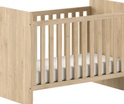 Vipack Babybett »SAM 60/120 cm, später umbau bar zum Juniorbett 90/200 cm« 3-fach verstellbarer Lattenrost beim Babybett, Eiche Dekor Oberfläche