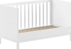 Vipack Babymöbel-Set »Set best. aus Babybett 70/140, Kommode 3 Schubladen, Wickelaufsatz« 3 Stk. tlg. in gradlinigem Design, pflegeleichte lackierte Oberfläche in Weiß