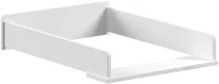 Vipack Babymöbel-Set »Set best. aus Babybett 70/140, Kommode 3 Schubladen, Wickelaufsatz« 3 Stk. tlg. in gradlinigem Design, pflegeleichte lackierte Oberfläche in Weiß