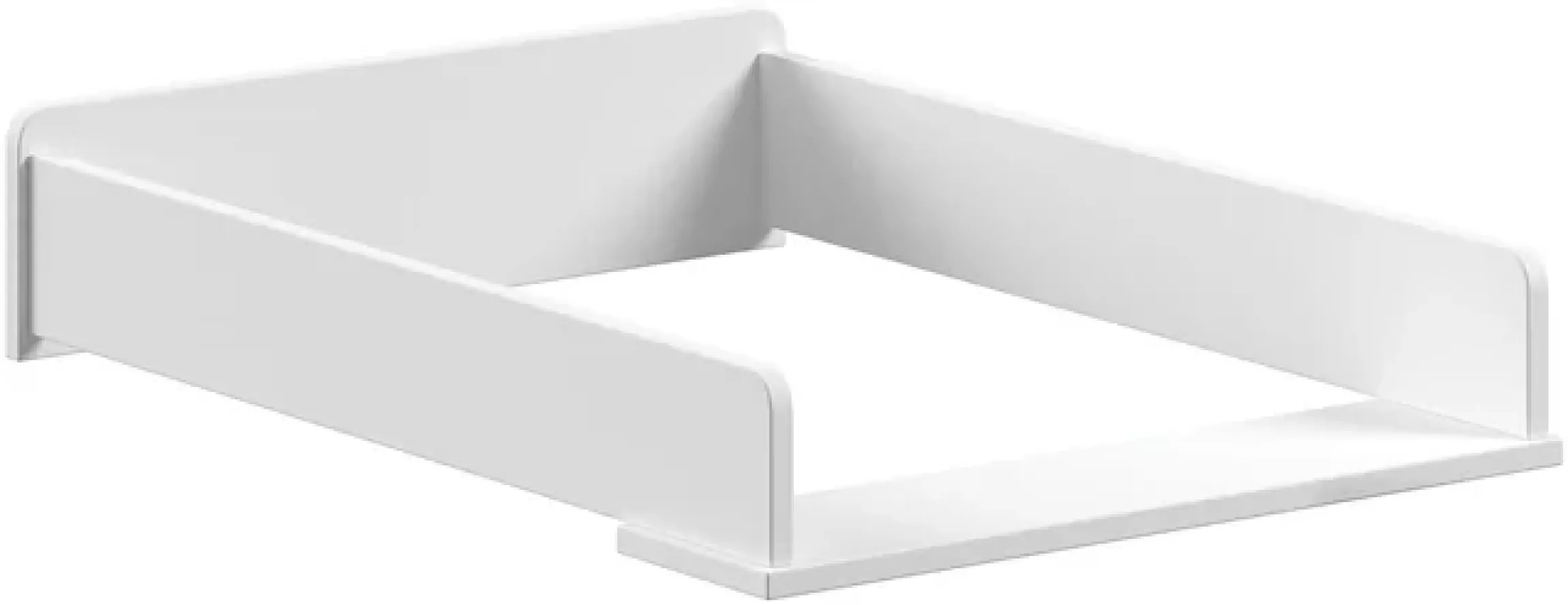 Vipack Babymöbel-Set »Set best. aus Babybett 70/140, Kommode 3 Schubladen, Wickelaufsatz« 3 Stk. tlg. in gradlinigem Design, pflegeleichte lackierte Oberfläche in Weiß