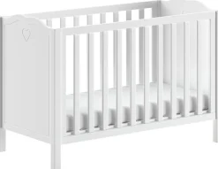 Vipack Babyzimmer-Komplettset »Amori 3-tlg. mit Herz-Ornamenten, MDF/Massiv weiß lackiert« 3 Stk. tlg.