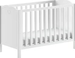 Vipack Babyzimmer-Komplettset »Amori Set 4-tlg. mit nostalgischer Herz-Optik, TOP Komplett-Angebot« best. aus Schrank 2-türig., Babybett, Wickelkommode, weiß lackiert,