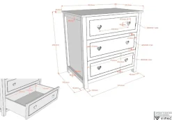 Vipack Babyzimmer-Komplettset »Amori Set 4-tlg. mit nostalgischer Herz-Optik, TOP Komplett-Angebot« best. aus Schrank 2-türig., Babybett, Wickelkommode, weiß lackiert,