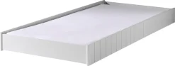 Vipack Bettschubkasten Made in Europe,Front mit Rillenprofilen, lackierte Oberfläche, Rollenführung