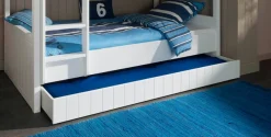 Vipack Bettschubkasten Made in Europe,Front mit Rillenprofilen, lackierte Oberfläche, Rollenführung