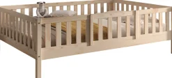 Vipack Daybett »Dallas Massiv Bett mit Rausfallschutz umbaubar vom Boden- zum Daybett« mit Bettschublade, wahlweise Kiefer massiv natur oder weiß