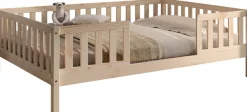 Vipack Daybett »Dallas Massiv Bett mit Rausfallschutz umbaubar vom Boden- zum Daybett« mit Bettschublade, wahlweise Kiefer massiv natur oder weiß
