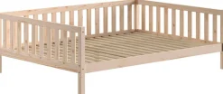 Vipack Daybett »Dallas Massiv Bett mit Rausfallschutz umbaubar vom Boden- zum Daybett« mit Bettschublade, wahlweise Kiefer massiv natur oder weiß