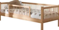 Vipack Daybett »Liegefläche 90 x 200 cm, inkl. Sprossenumrandung, zeitloses Design« Buche massiv, sehr stabil und standfest gebaut, inkl. Rolllattenrost,zusätzlich inkl. Rausfallschutz vorne