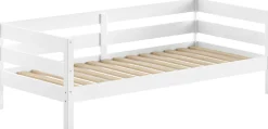 Vipack Daybett »Margrit, mit zeitlosem Design universell einsetzbar« Liegefläche 90 x 200 cm, inkl. Rolllattenrost und seitlichem Umbau,stabiles Massivholzbett, wahlweise in 2 Farben erhältlich