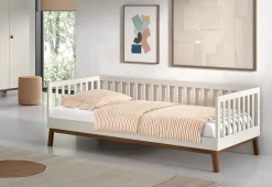Vipack Daybett »Sesan, mit Sprossenumrandung in zeitlosem Design« (B/H/T ca. 205x70x95,7cm) inkl. Rolllattenrost,universell einsetzbar, wahlweise in 2 zwei Farben erhältlich