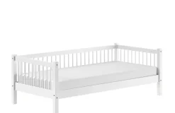 Vipack Einzelbett Made in Europe,mit LF 90x200 cm, wahlweise mit o. ohne Bettschublade, Buche weiß