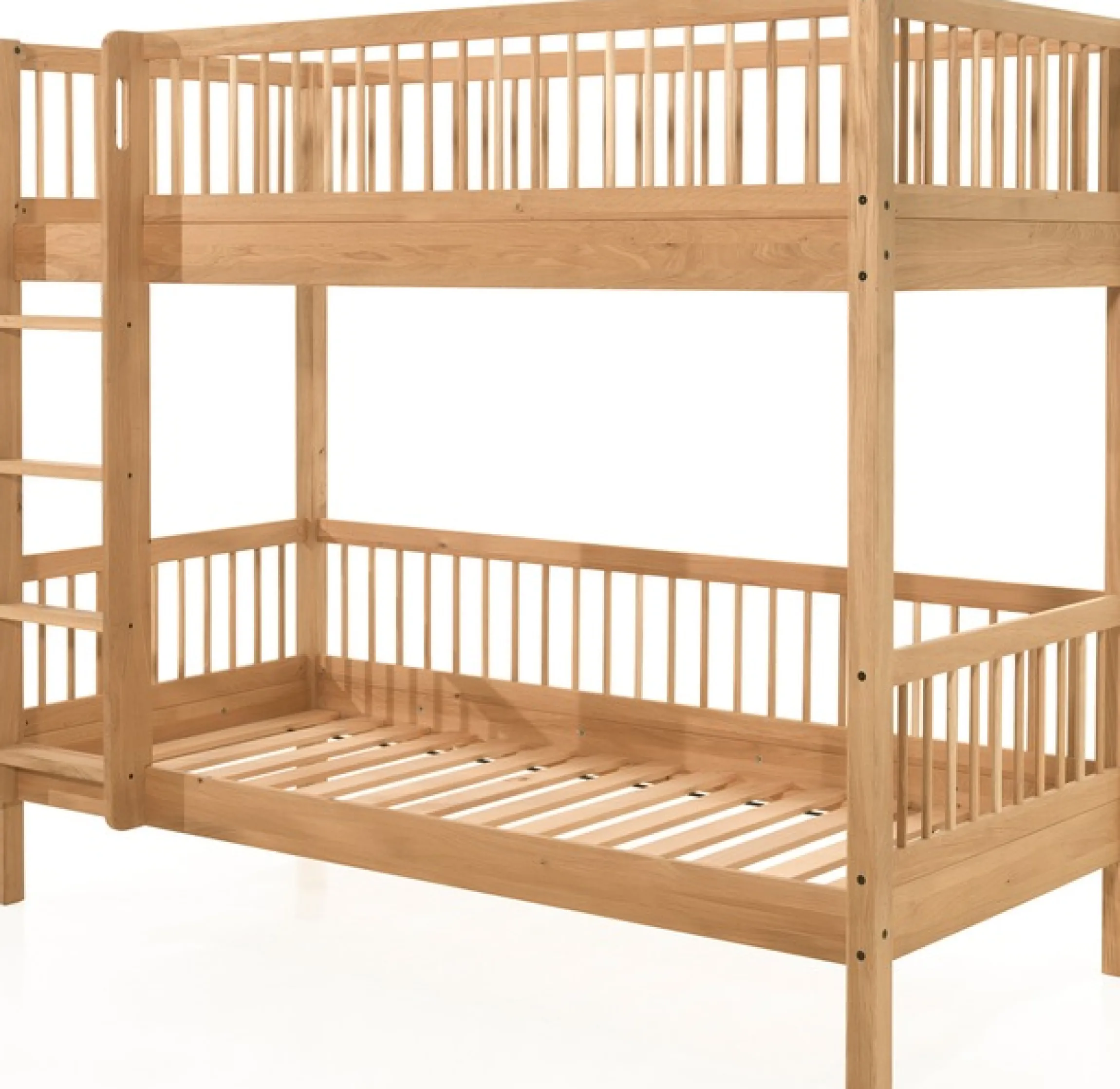 Vipack Etagenbett »Eiche massiv, Made in Europe, langlebige Qualität« B/H/T ca. 208x176x98cm, Schublade+unterer Rausfallschutz optional,2 Lattenroste, wahlweise mit oder ohne Bettschublade und Absturzschutz