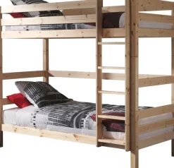 Vipack Etagenbett »Pino, inkl. Rolllattenrost, Leiter und Absturzschutz« B/H/T ca. 210x182x105cm, massiv Kiefer verschiedene Farben,wahlweise ohne Schublade, mit 1 großen, 2 kleinen Bettschubladen