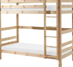 Vipack Etagenbett »Pino, inkl. Rolllattenrost, Leiter und Absturzschutz« B/H/T ca. 210x182x105cm, massiv Kiefer verschiedene Farben,wahlweise ohne Schublade, mit 1 großen, 2 kleinen Bettschubladen