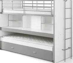 Vipack Hochbett »Bonny, mit 3 Schlafgelegenheiten, super praktisch im Kinderzimmer« B/H/T ca. 222x161x102cm, Dekor Oberfläche, in verschieden Farben,mit großer Schreibplatte, Regalfächern, viel Funktion auf kleinem Raum