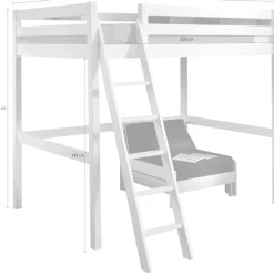Vipack Hochbett »Pino« Made in Europe,mit Sessel