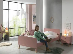 Vipack Jugendbett »Billy, Einzelbett 90/200, inkl. Rolllattenrost, modernes Design« B/H/T ca. 203,6x73,5x95cm, Profil-Optik in Kopf- und Fußteil,universell einsetzbar, verschiedene Farben zur Wahl