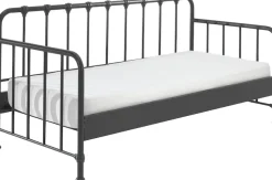 Vipack Jugendbett »Bronxx Daybett, sehr stabil, gradlinige Optik in zeitlosem Design« B/H/T ca. 96,5x110x206cm, schwarz matt, inkl. Lattenrost,Liegefläche 90/200 cm, ideal für Jugend- oder Gästezimmer