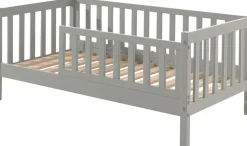 Vipack Kinderbett »Junior, Kiefermassiv mit umlaufenden Sprossengitter und Rolllattenrost« B/H/T ca. 148x60x76cm, mit niedrigem Betteinstieg,wahlweise in 2 Farben, mit oder ohne Schublade
