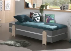 Vipack Kinderbett »Modulo« Made in Europe,Jugendbett, Einzelbett, Stapelbett mit Füßen in Pfeiloptik
