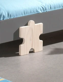 Vipack Kinderbett »Modulo, stapelbares Einzelbett, inkl. Rolllattenrost, 2 Farben« B/H/T ca. 203,6x93,8x48cm, Fuß Puzzle massiv, Bettseiten MDF lackiert,Liegefläche 90/200 cm, einzeln oder als 2-er Set erhältlich