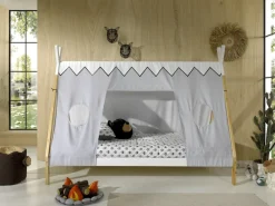 Vipack Kinderbett »Tipi« Made in Europe,mit Rolllattenrost und Zeltdach, wahlweise mit Schublade
