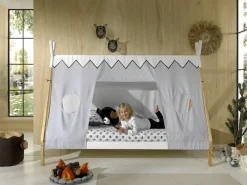 Vipack Kinderbett »Tipi« Made in Europe,mit Rolllattenrost und Zeltdach, wahlweise mit Schublade