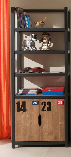 Vipack Kinderregal »Alex« Made in Europe,Standregal aus teilmassiver Kiefer und MDF