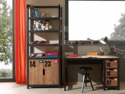 Vipack Kinderregal »Alex« Made in Europe,Standregal aus teilmassiver Kiefer und MDF