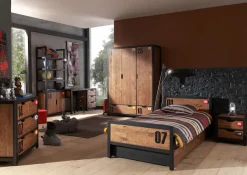 Vipack Kinderschreibtisch »Alex« Made in Europe,Jugendschreibtisch, Schreibtisch im industrial Design