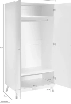 Vipack Kleiderschrank »Billy« Made in Europe,MDF-Oberfläche