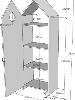 Vipack Kleiderschrank »Casami, mit Soft-Close, viel Stauraum, TOP modern« B/H/T ca. 57,6x171,3x37cm, verschiedene Farben, Strandhaus-Optik,als Kleider-/Wäscheschrank nutzbar, universell einsetzbar