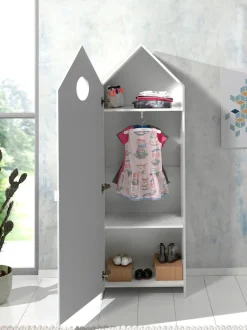 Vipack Kleiderschrank »Casami, mit Soft-Close, viel Stauraum, TOP modern« B/H/T ca. 57,6x171,3x37cm, verschiedene Farben, Strandhaus-Optik,als Kleider-/Wäscheschrank nutzbar, universell einsetzbar