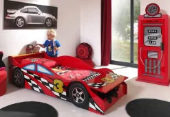 Vipack Kleiderschrank »in Tankstellen-Optik, als Wäscheschrank nutzbar, innen 2 Böden« B/H/T ca. 54x141x40cm, MDF glänzend lackiert,mit Applikationen, feste Schlauchhalterung
