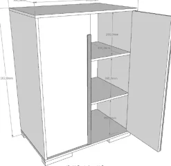 Vipack Kleiderschrank »London, Kinderkleiderschrank« Made in Europe,Wäscheschrank, mit Melamin-Oberfläche und Soft-Close