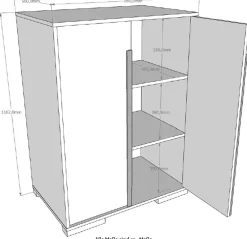 Vipack Kleiderschrank »London, Kinderkleiderschrank« Made in Europe,Wäscheschrank, mit Melamin-Oberfläche und Soft-Close