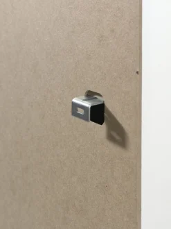 Vipack Kleiderschrank »Set Casami Bruges in trendigem Design, 1 Regal u. 1 Kleiderschrank« Schranktür in verschiedenen Farben und Fensteranordnungen, 2 Stk. tlg. variable Typenanordnung, Kleiderschrank mit Böden und Kleiderstange